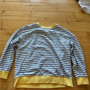 Striped Blue and Yellow Sweater
